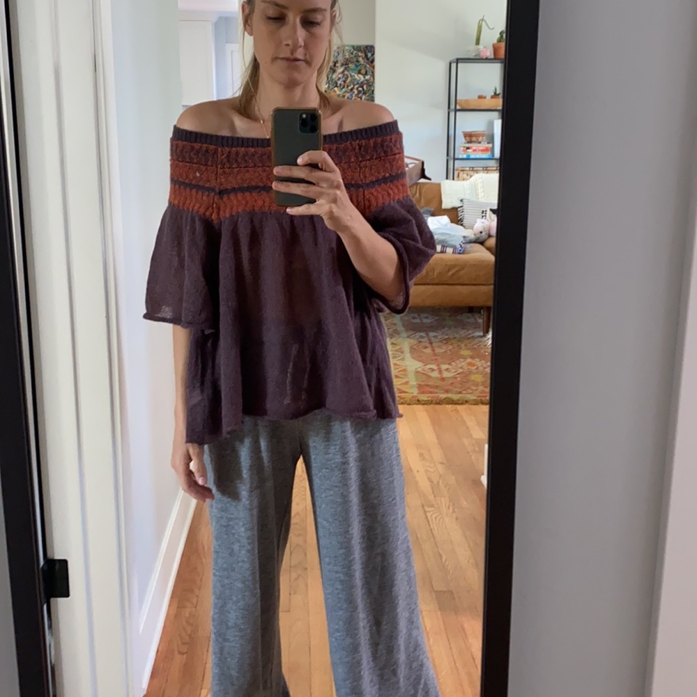 Off the shoulder sweater